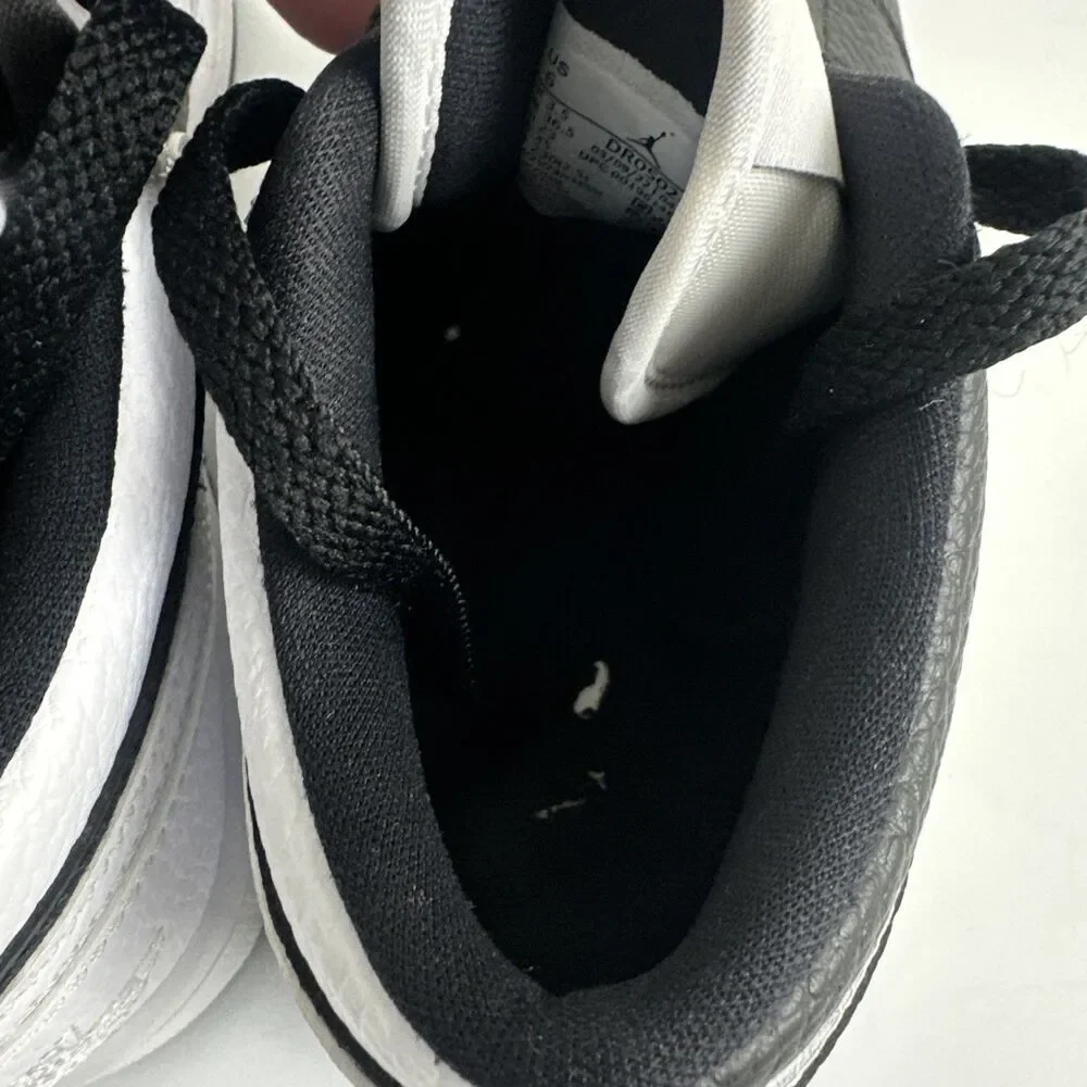 Nike Jordan 1 Low Panda Black White Colorblock DR0502-101 Leather LaceUp Women 6